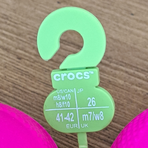 New! Crocs Classic Clogs Pink Crush Colour Size 10 Womens 8 Mens EU 41/42 Unisex - Picture 9 of 13